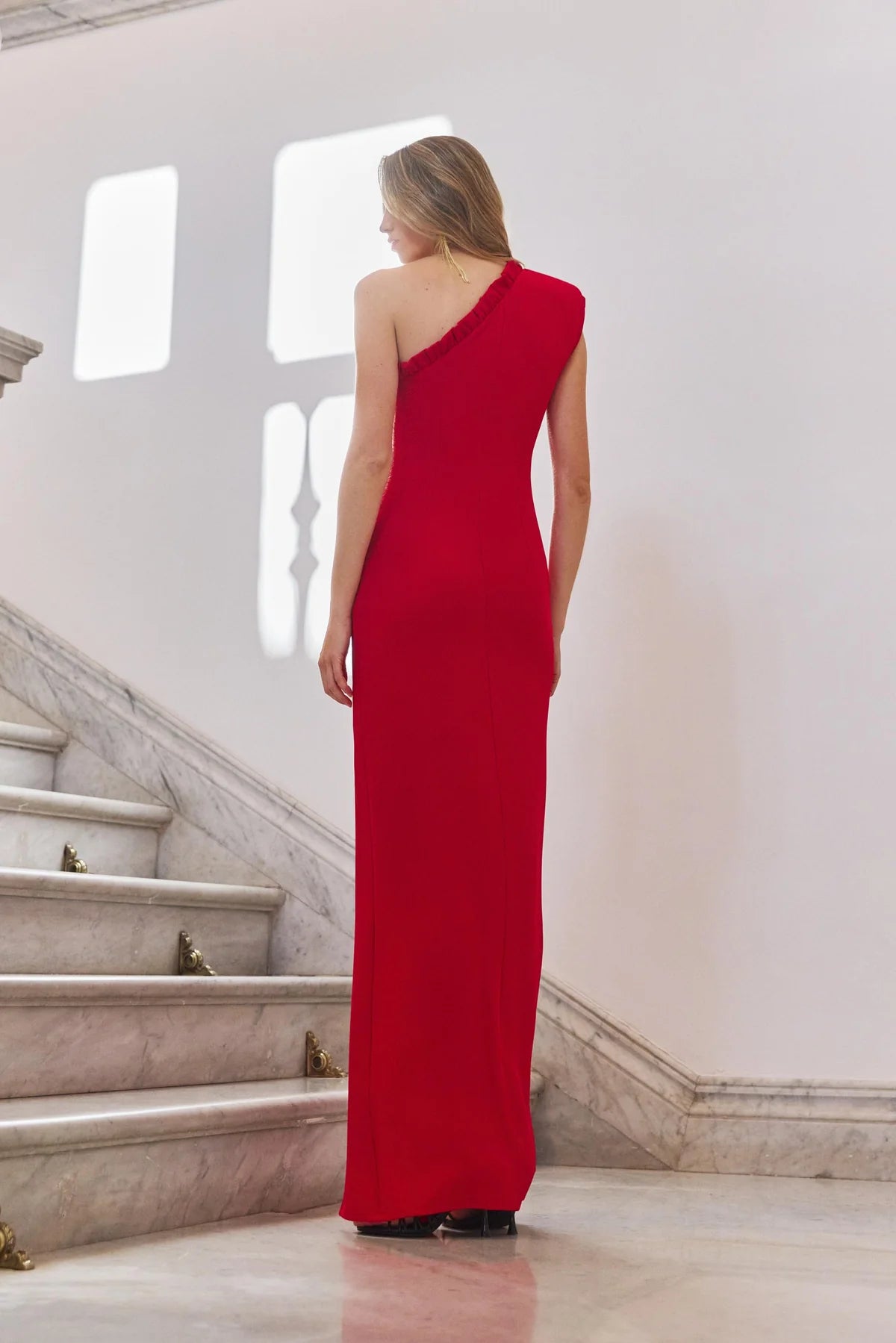 Vestido Largo Vexar Total Red