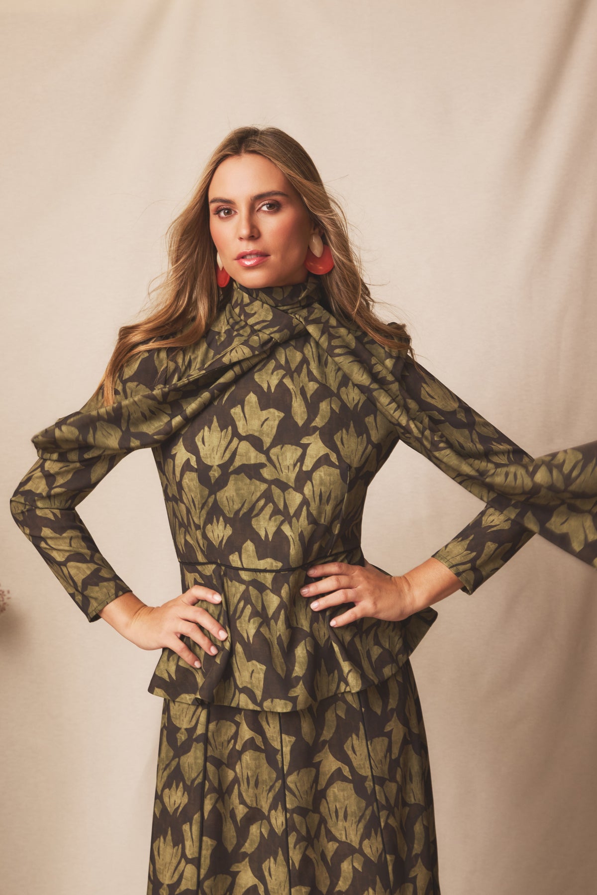 Vestido midi Lumia Moss