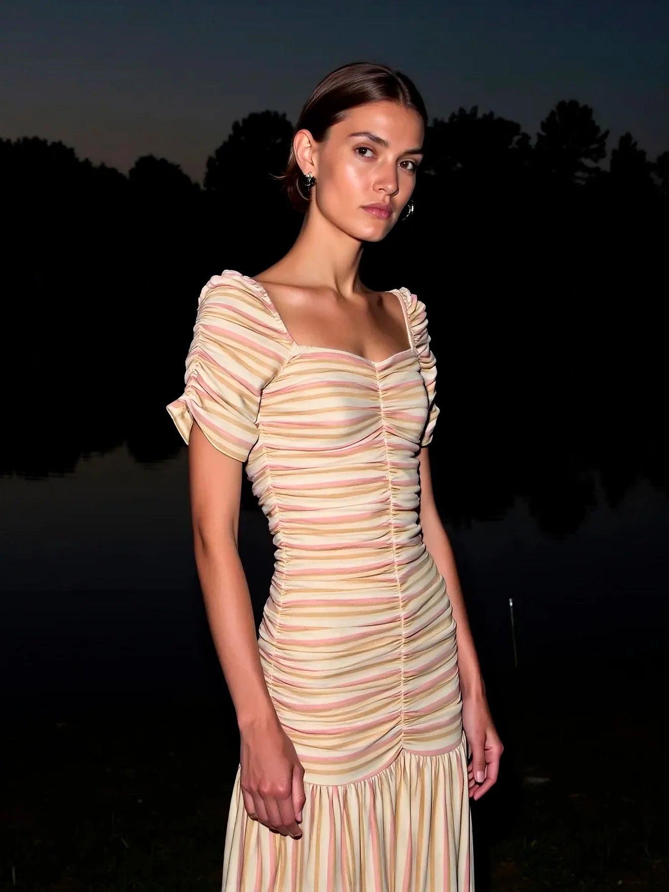 PERSEPHONE STRIPED DRESS