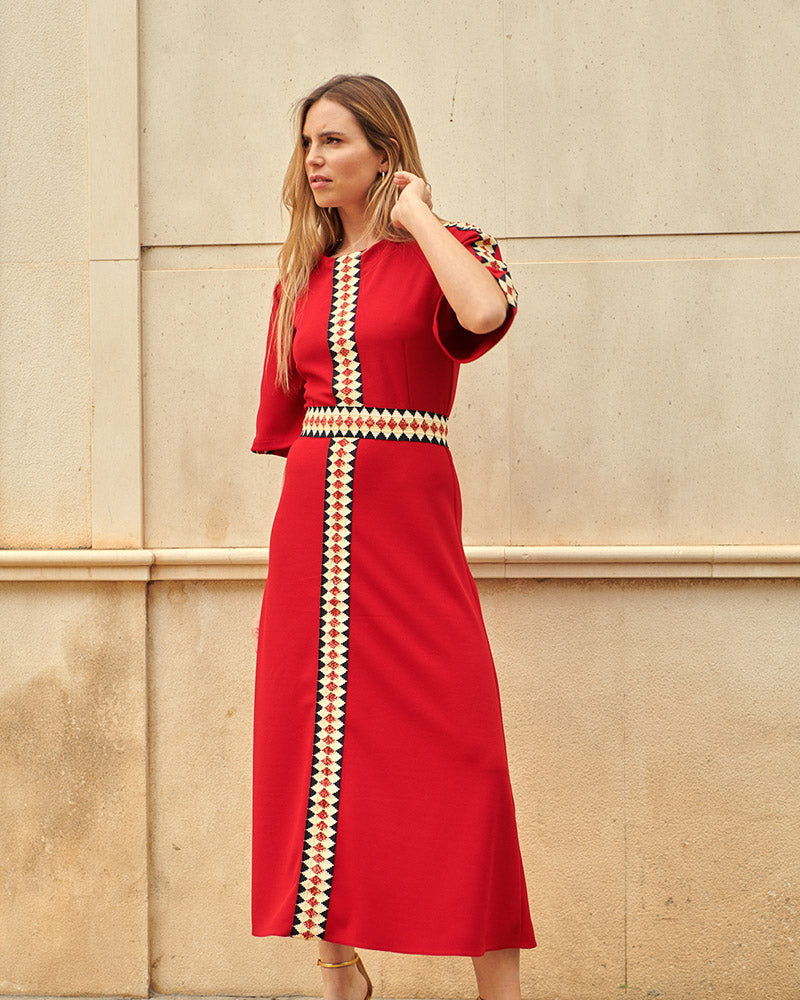 Vestido Nilo Rojo