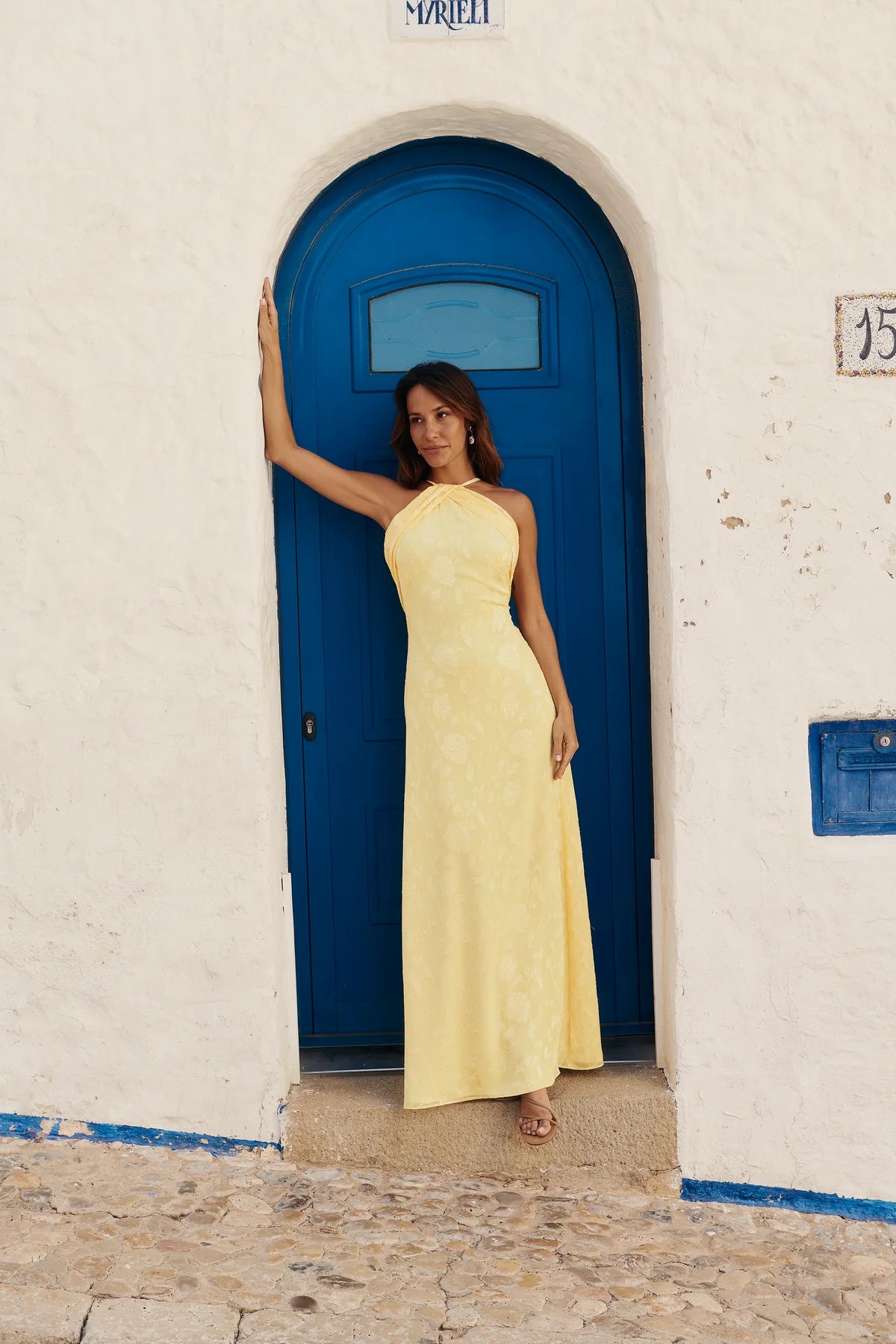 Vestido Greta Amarillo Pastel