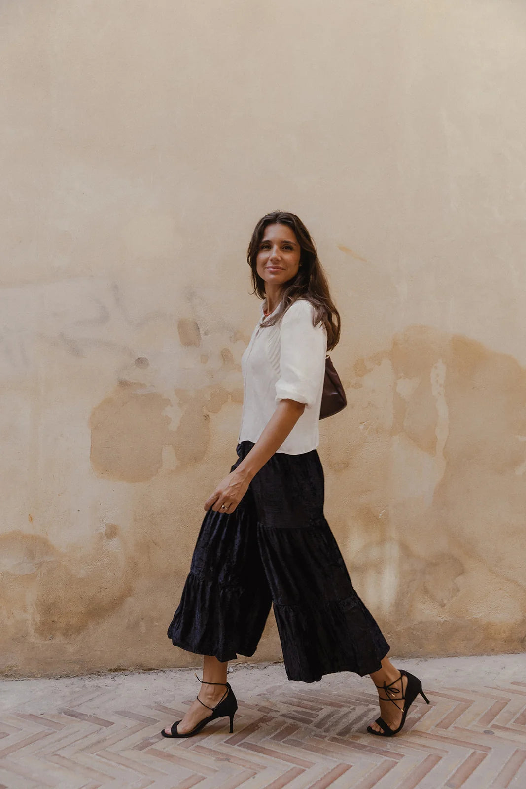 Falda/Pantalón Terciopelo Negro
