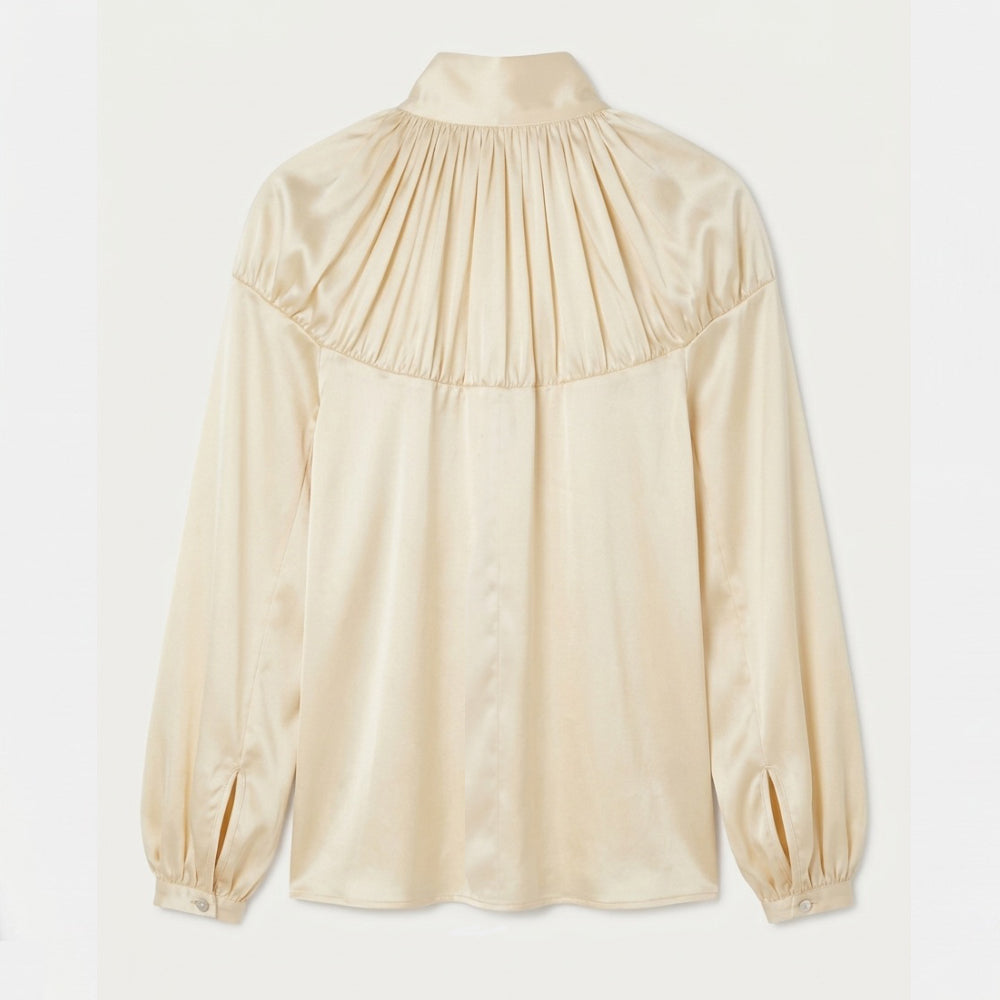 Blusa Seda Blanco Roto