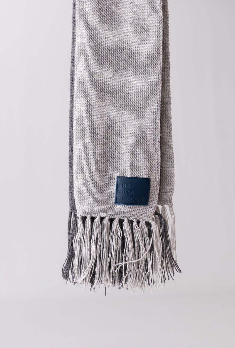 Alpaca Scarf Double Gray