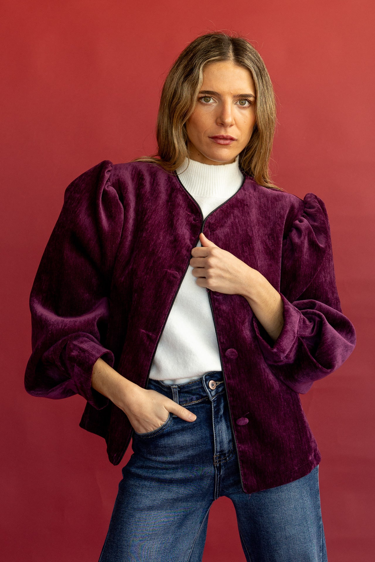 Chaqueta Bagana Berenjena