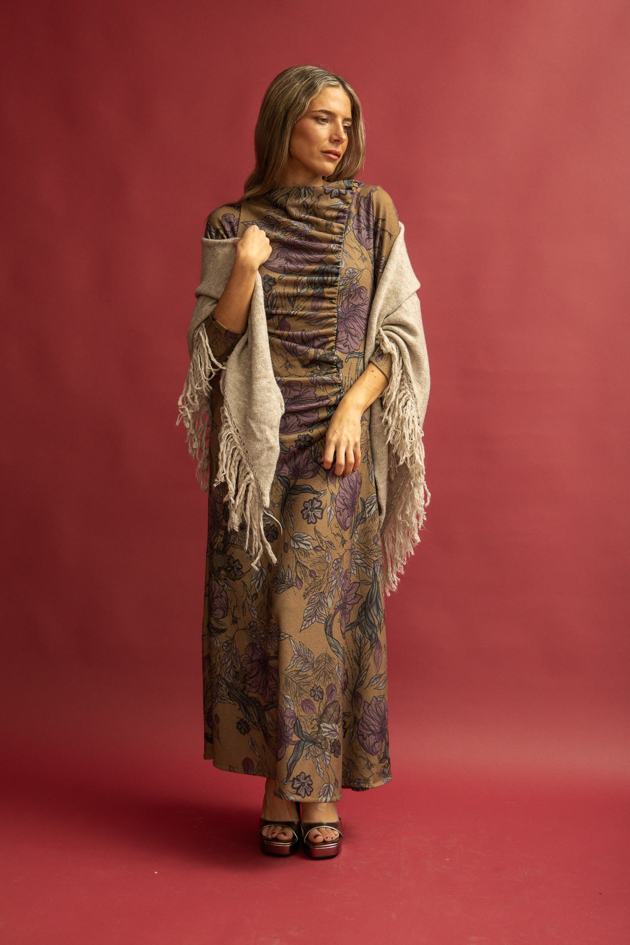 Poncho Meissa Sabbia