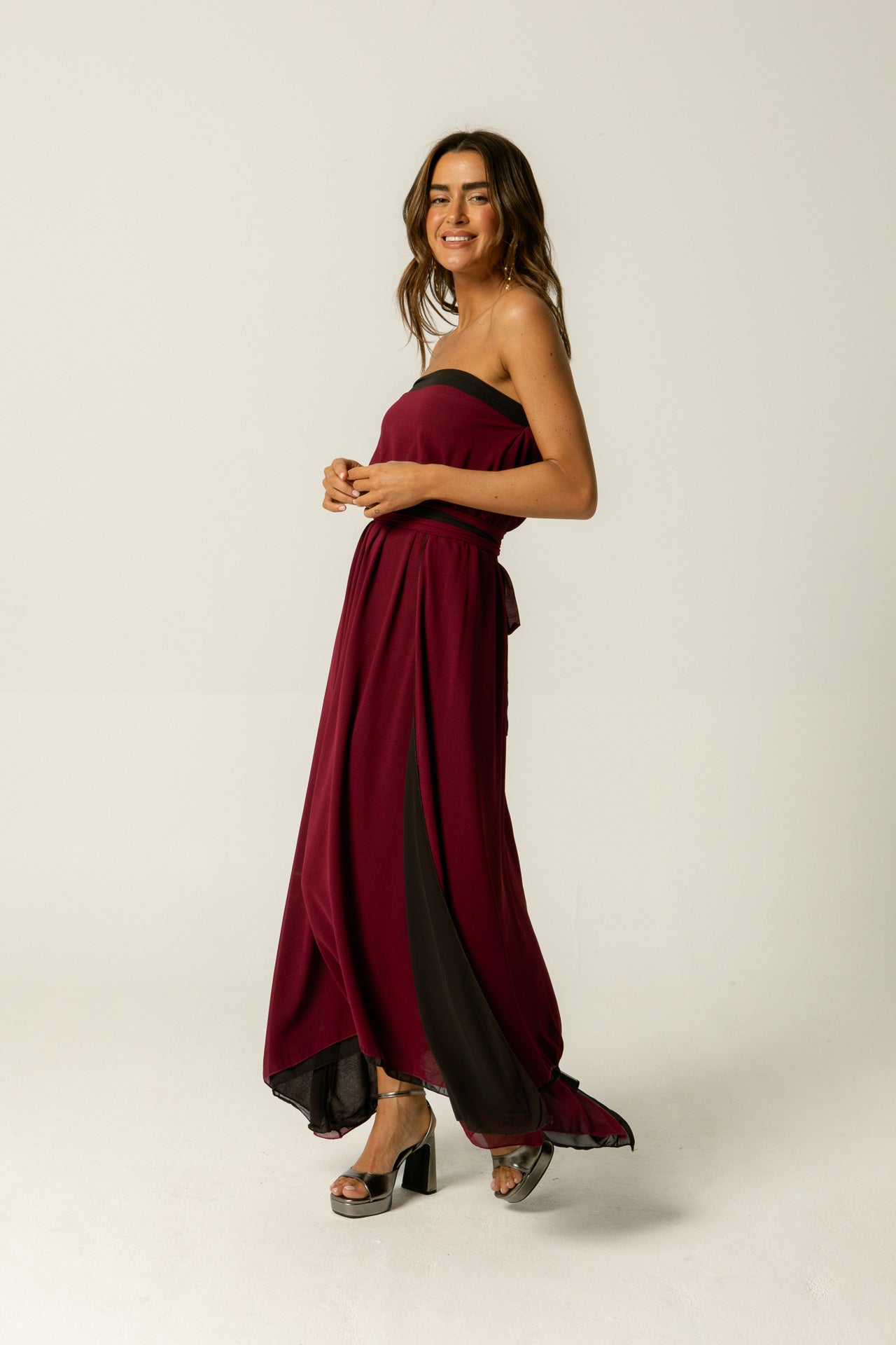 Vestido Lurea Burdeos