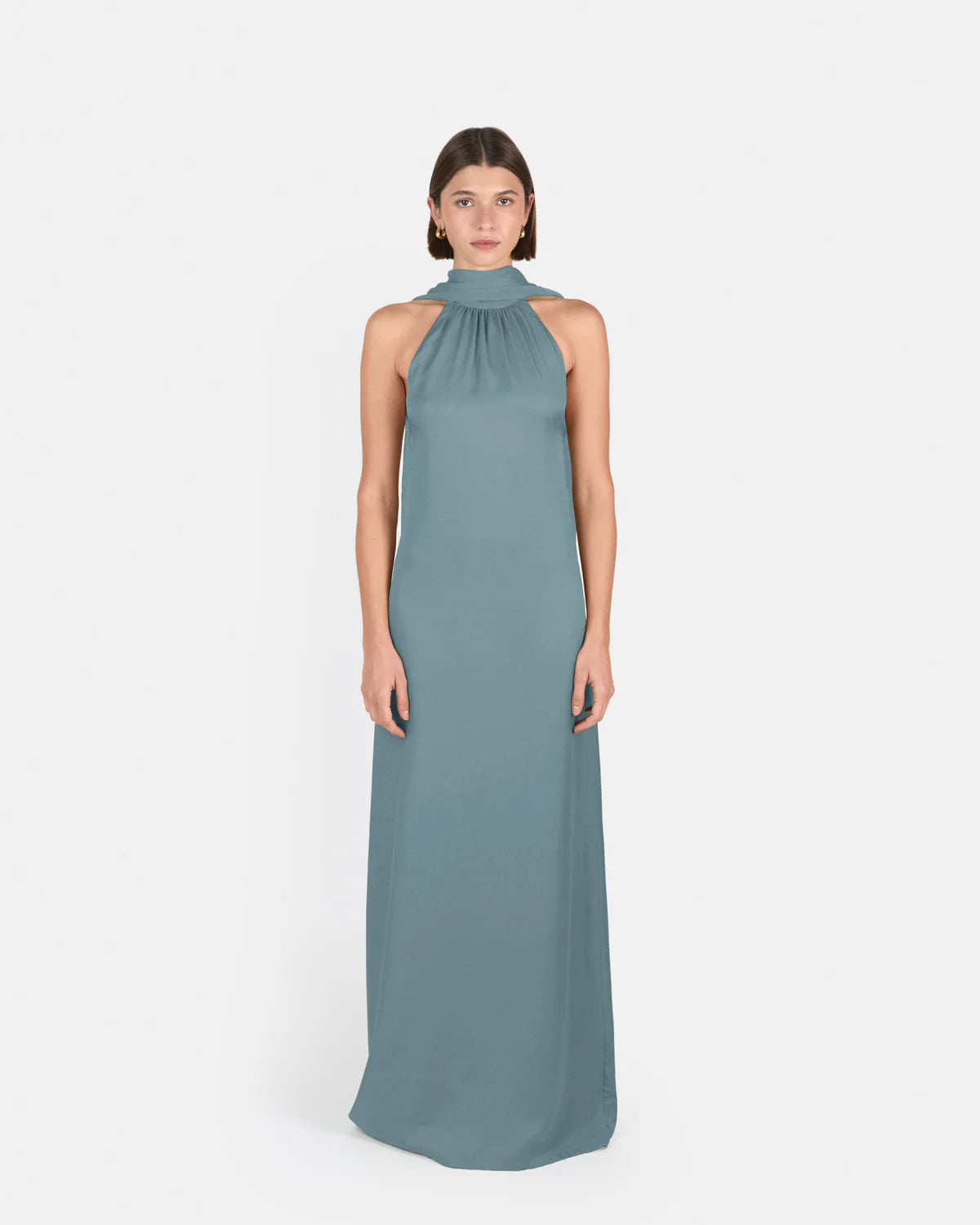 Vestido Gala Aqua Blue