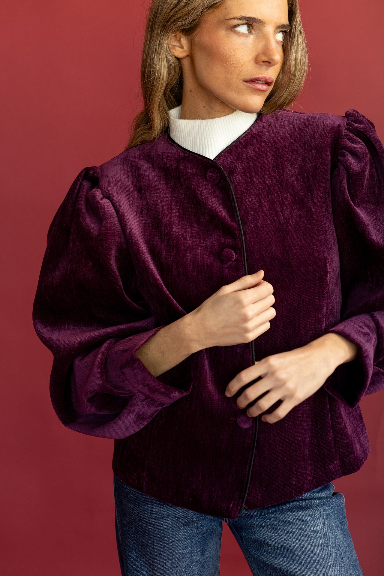 Chaqueta Bagana Berenjena