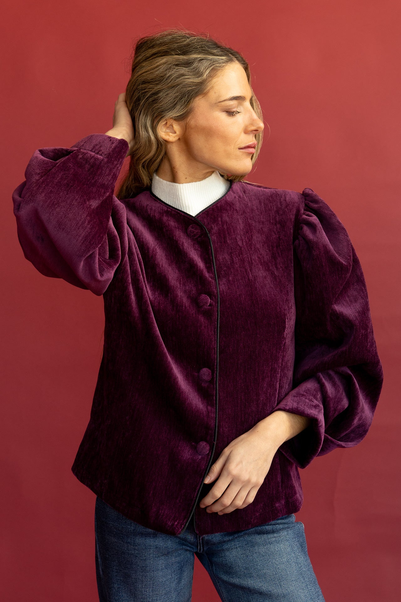 Chaqueta Bagana Berenjena