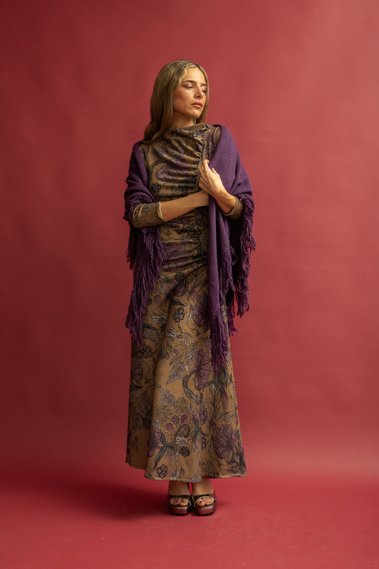 Poncho Meissa Morado