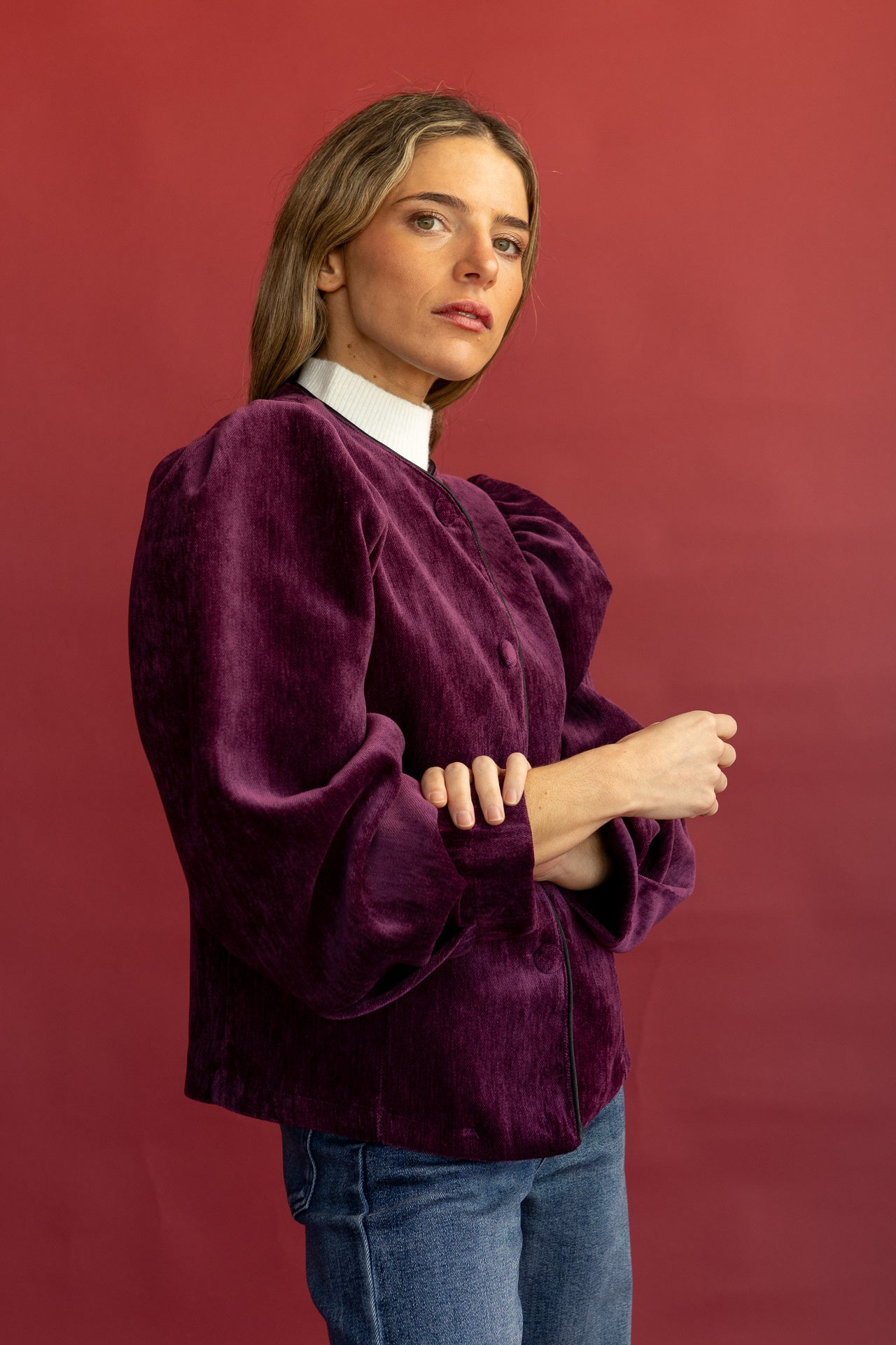 Chaqueta Bagana Berenjena