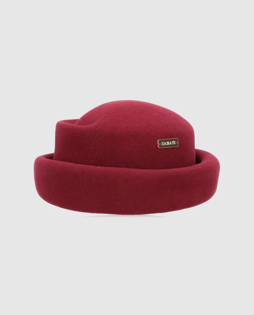Casquete Nina Burdeos