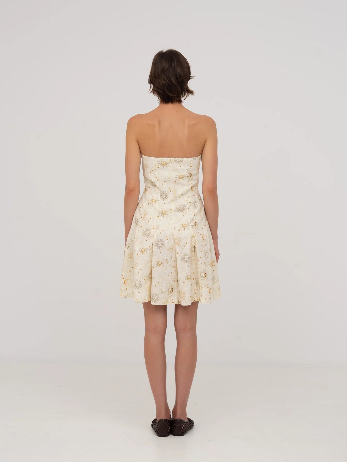 PRIEST SOLAR SYSTEM-PRINTED MINI DRESS