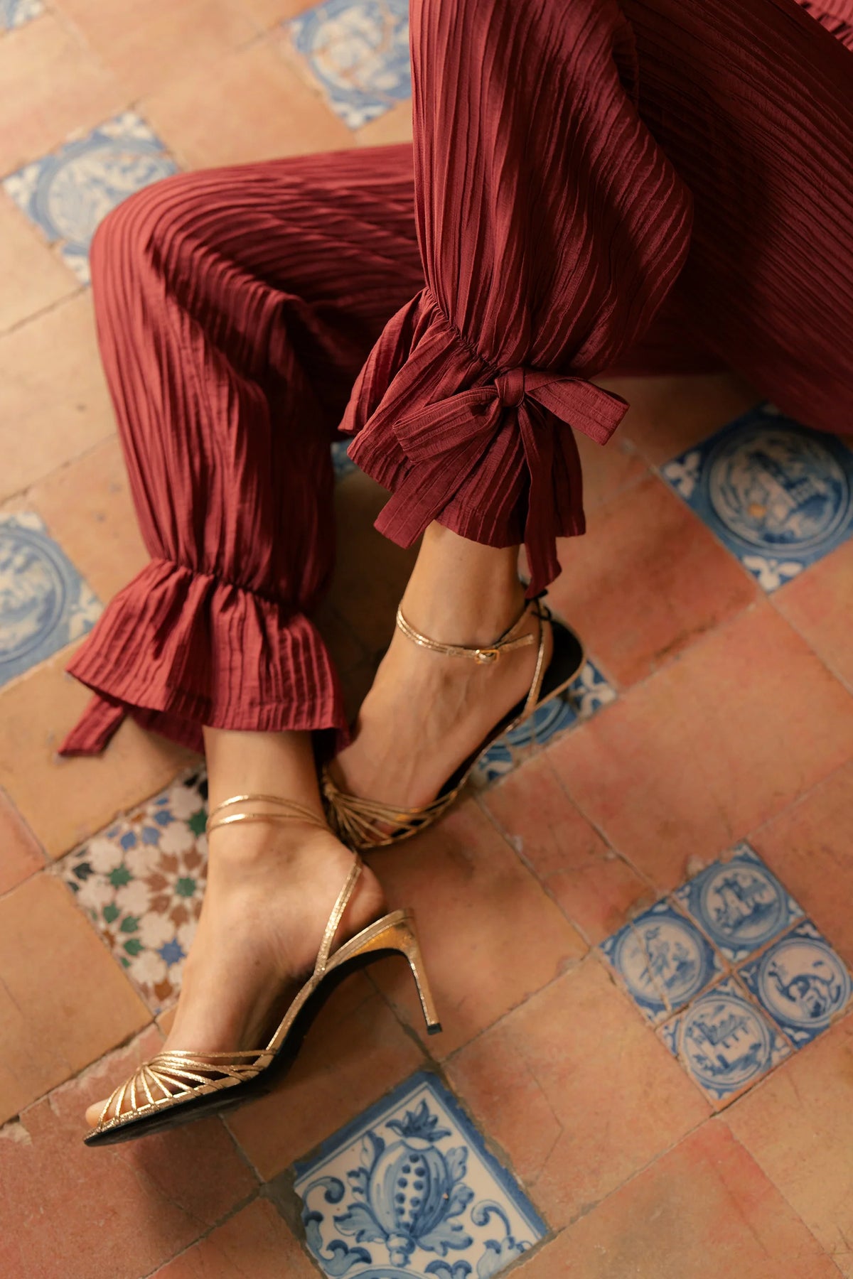 Pantalón Bombacho Plisado