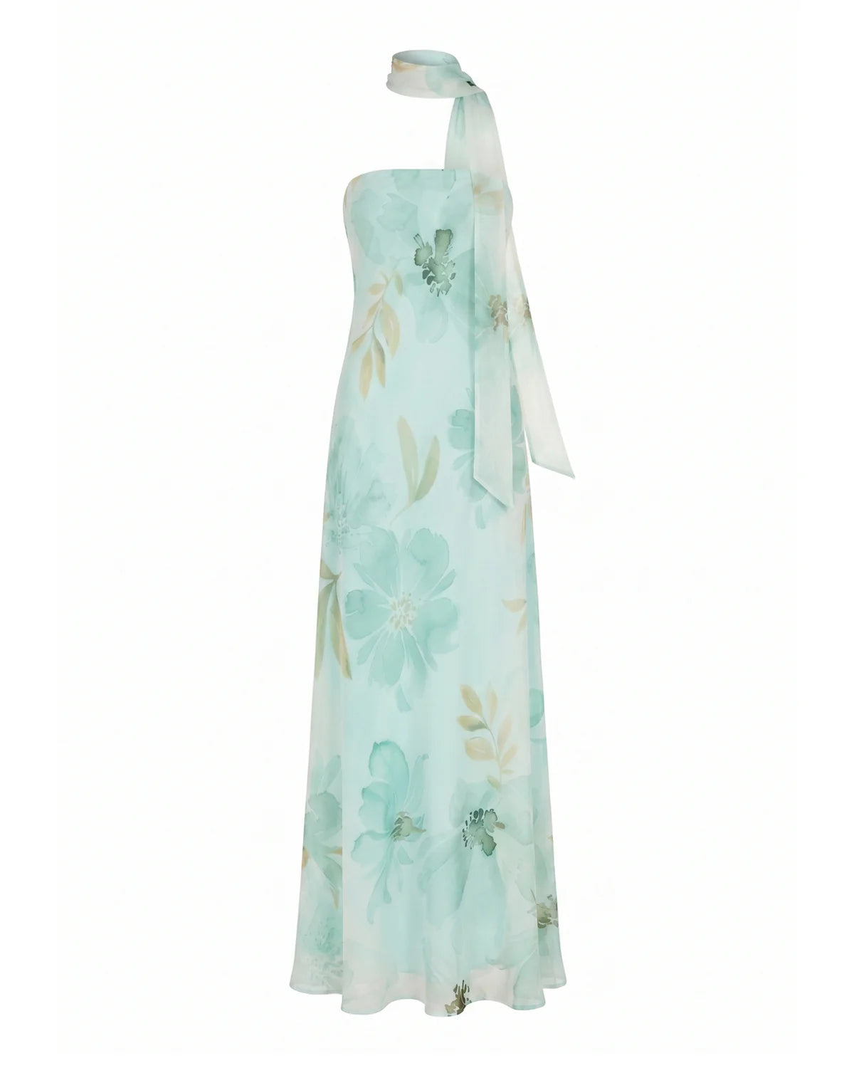 Vestido Cala Floral Turquesa