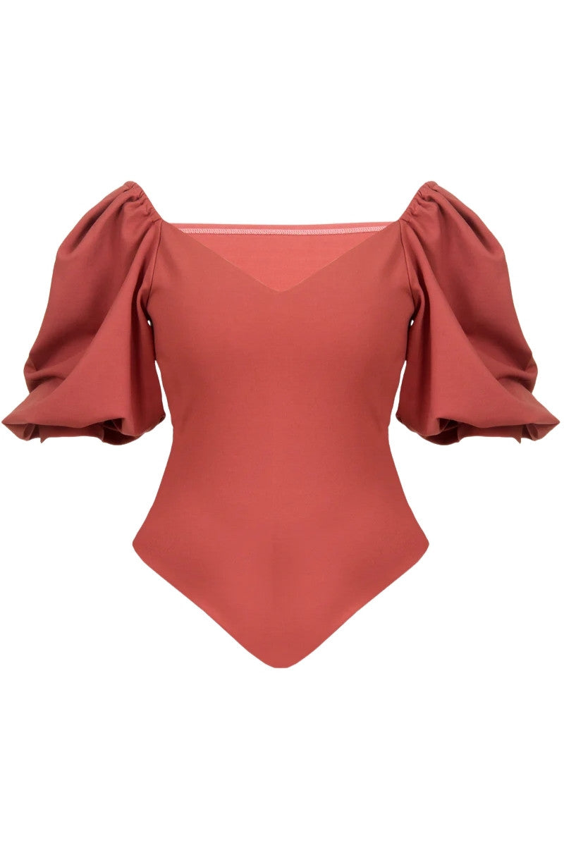 Iris Bodysuit Terracota Samar Zarzour