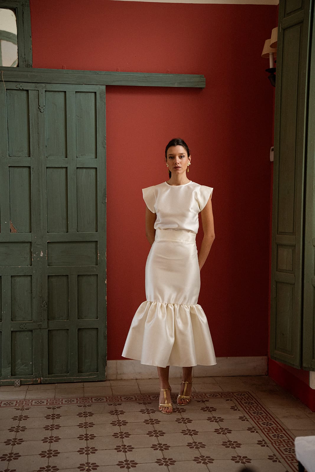 Falda Dalia Crudo Midi