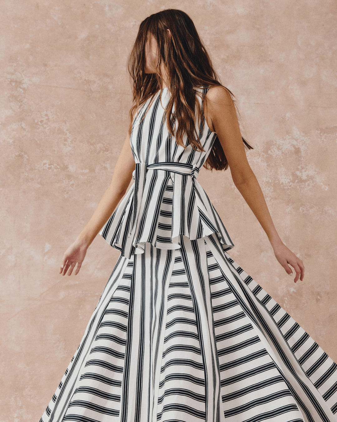 Habari Black Stripes Top