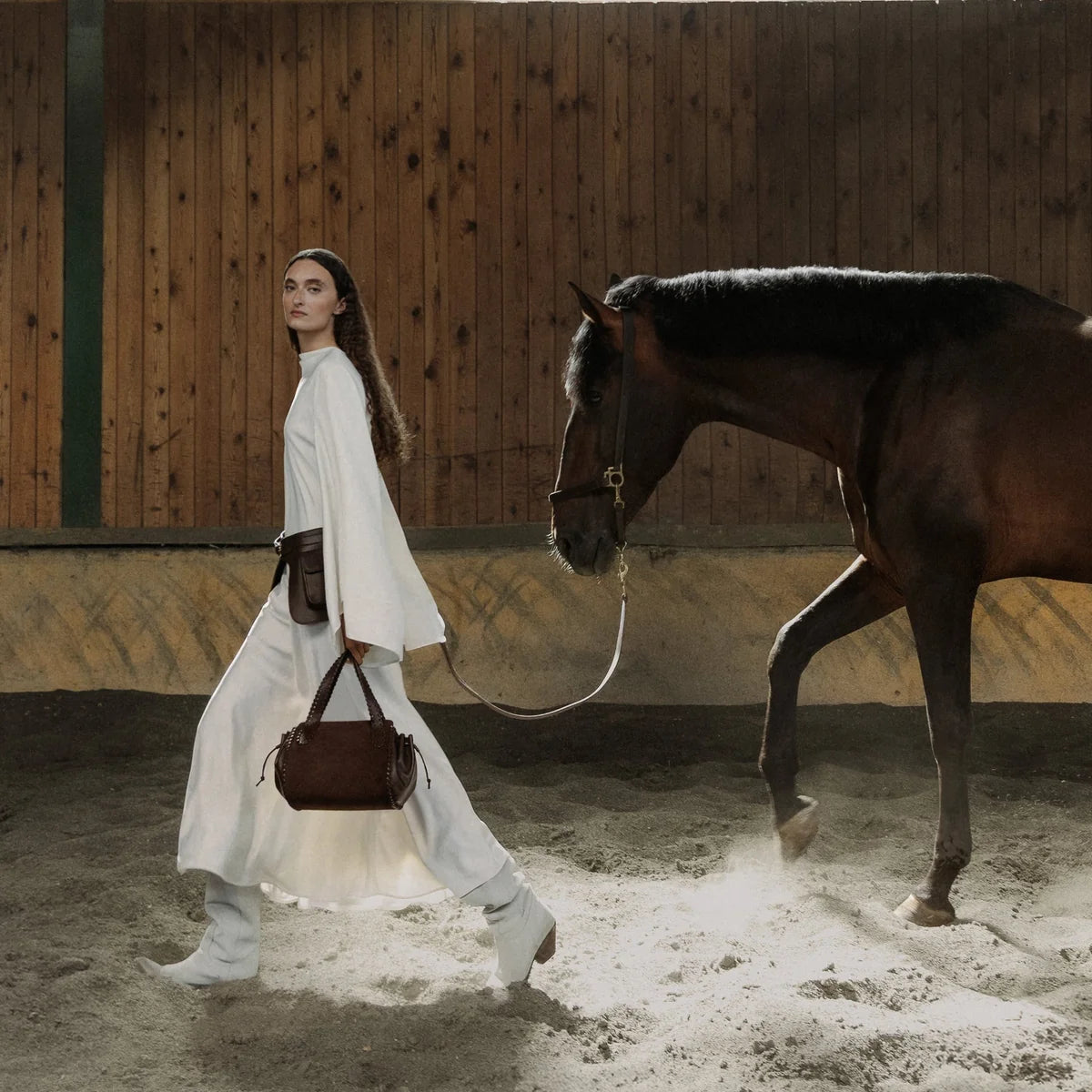 Rider Bag | Dark Chocolate Suede