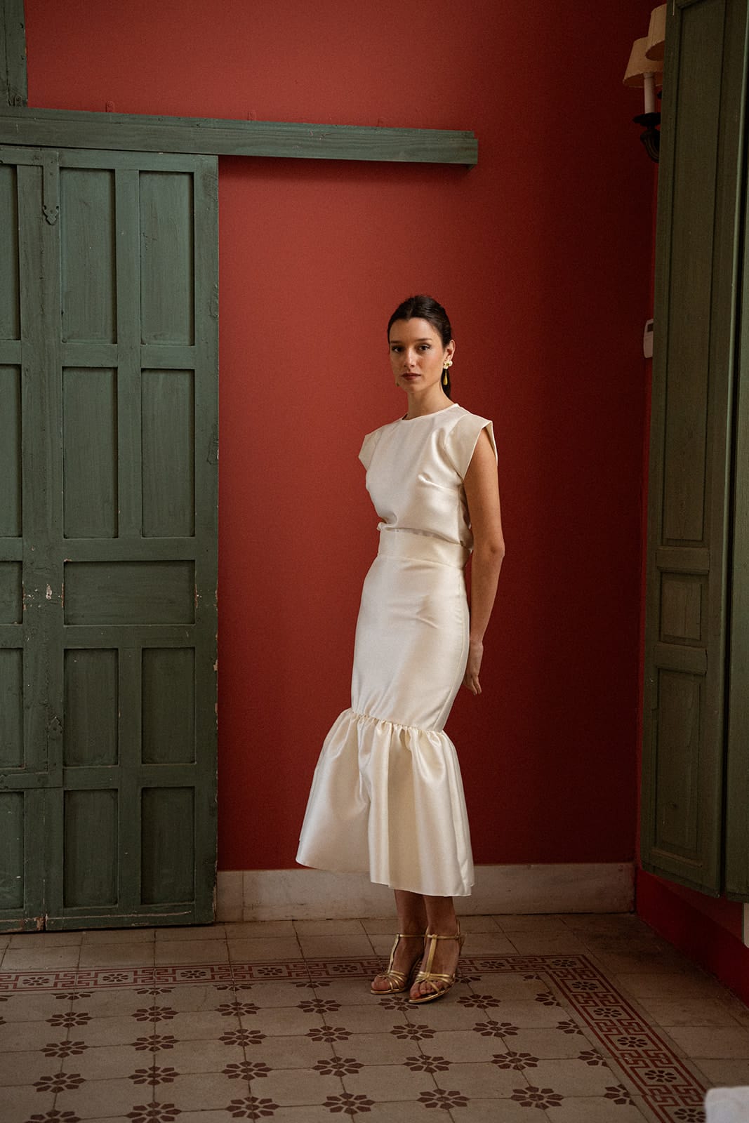 Falda Dalia Crudo Midi