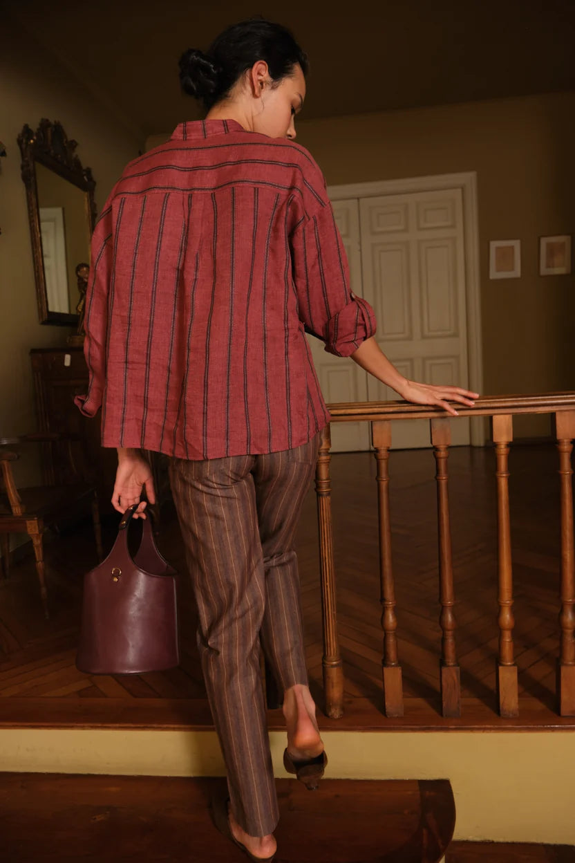 CAMISA BETH BURGUNDY