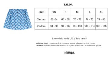 Falda Min Shale Print
