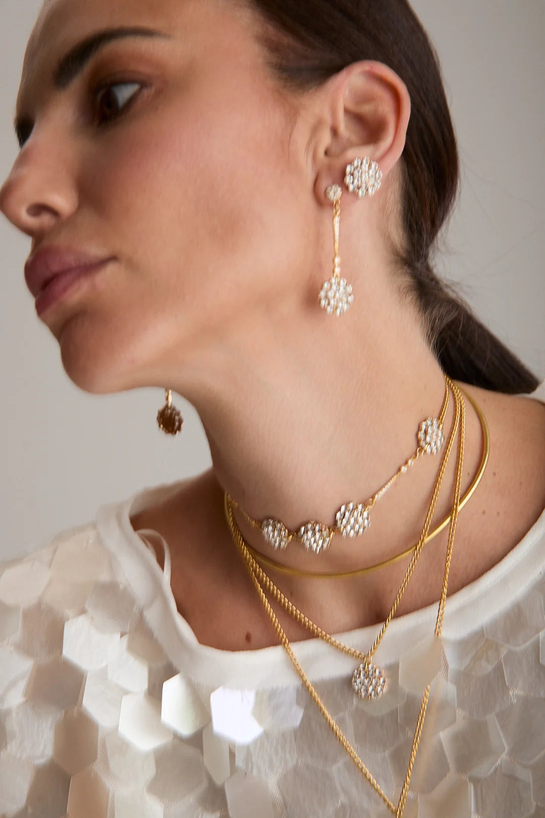 Pendientes Rosetta Marcela - Herencia