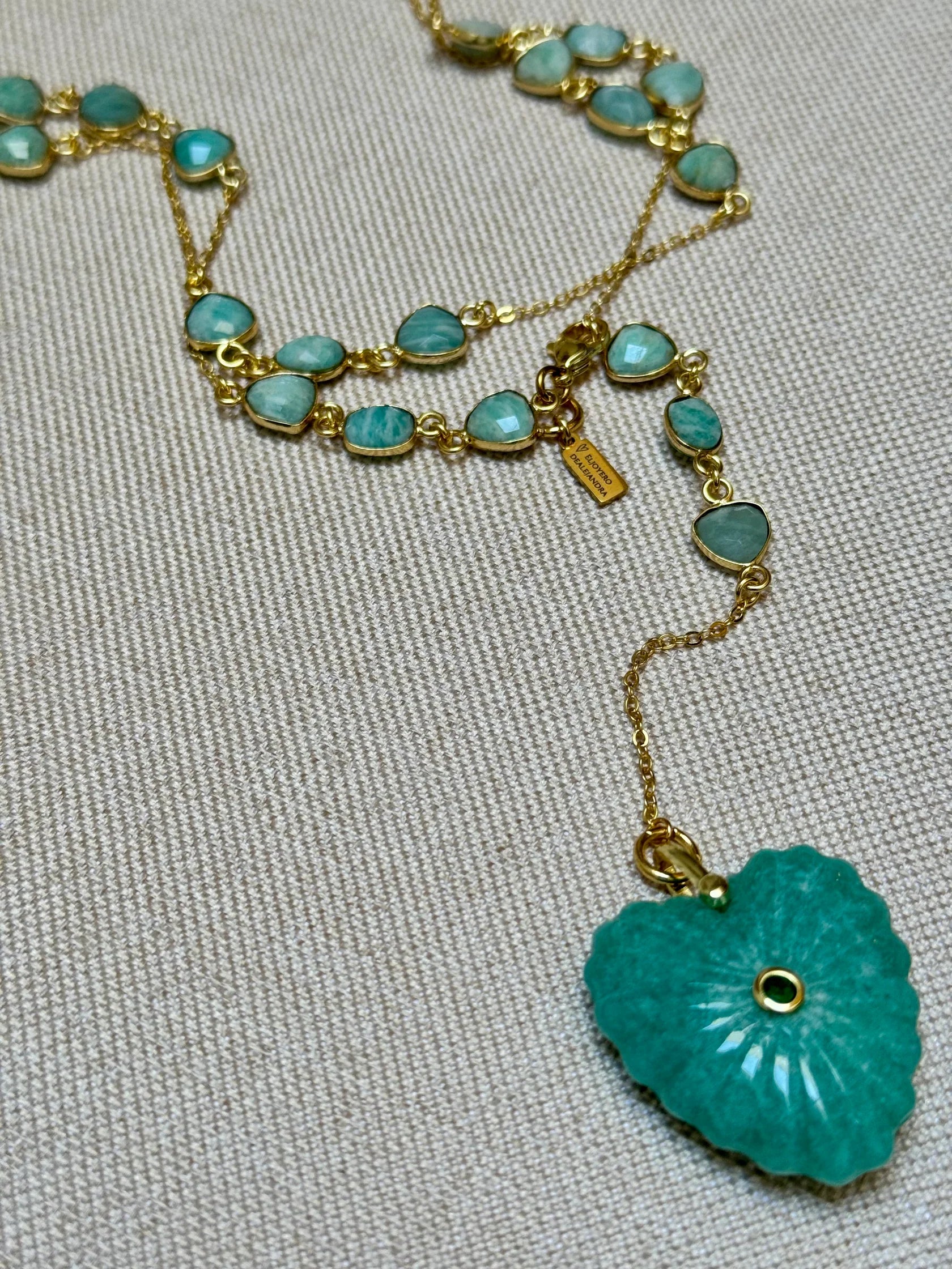 Collar Largo Isola Bella Amazonita
