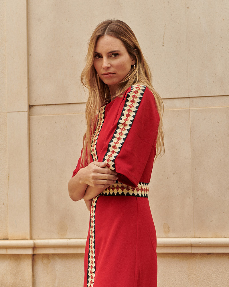 Vestido Nilo Rojo