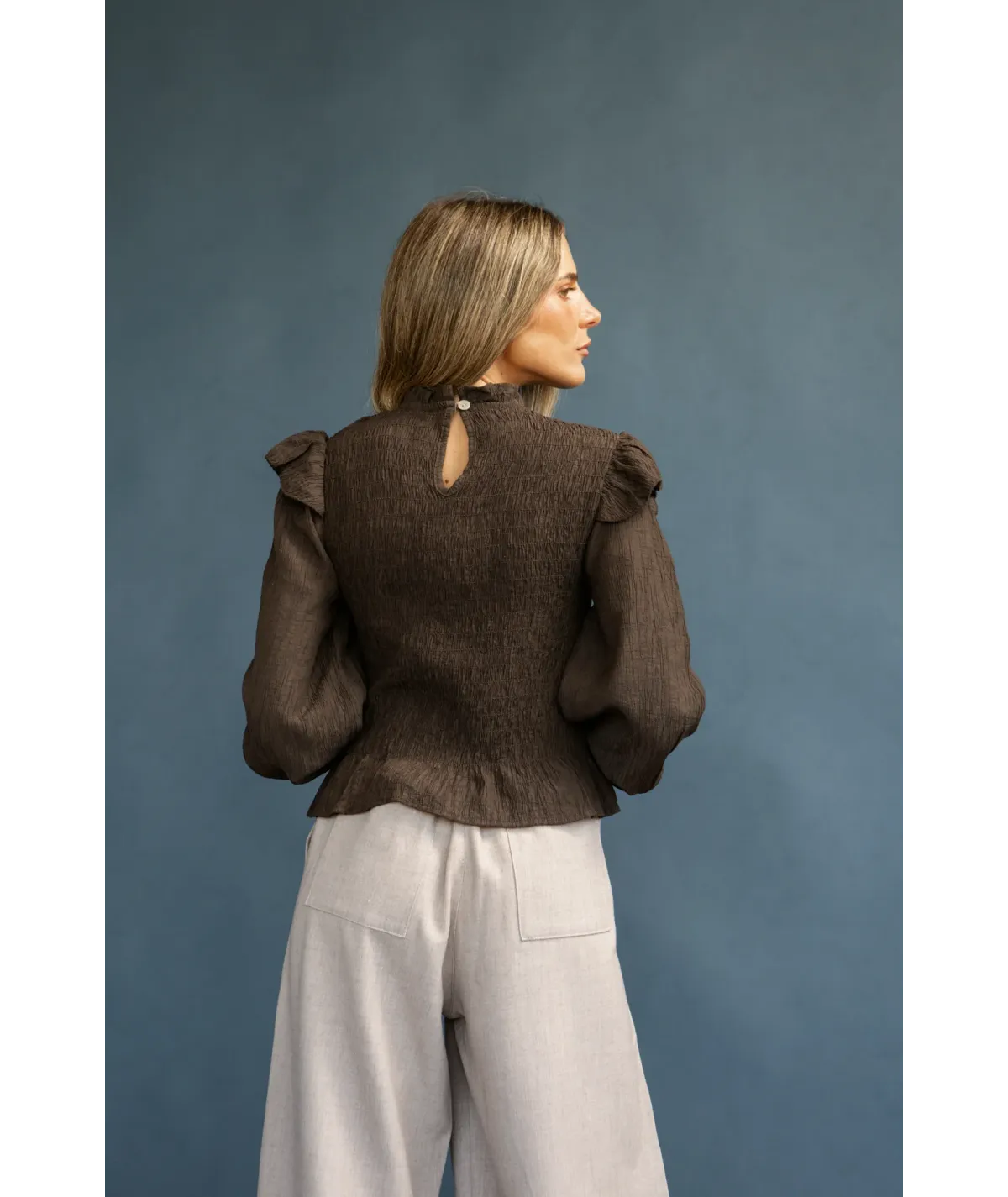Camisa Brescia Marrón