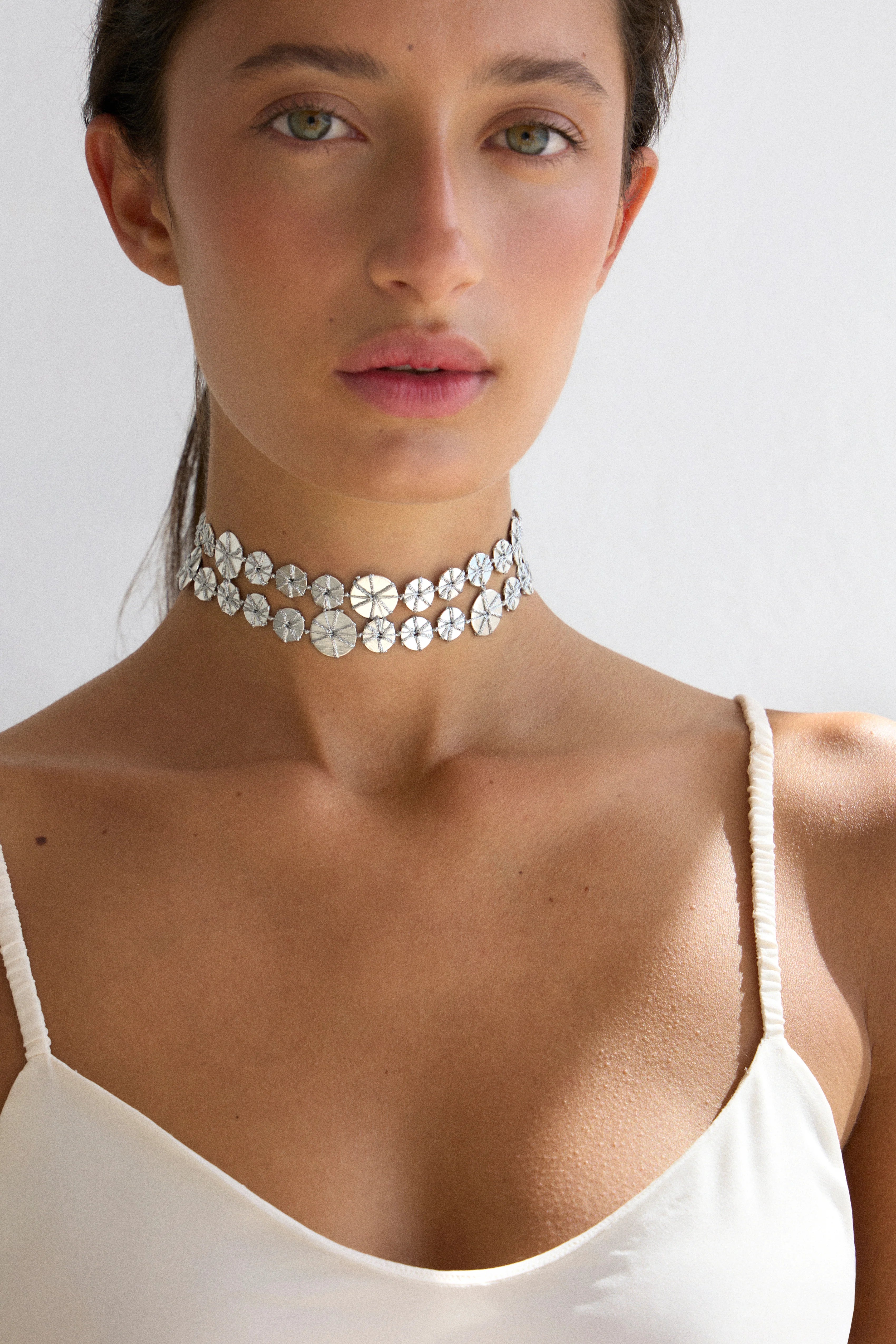 Choker Orbita Plata