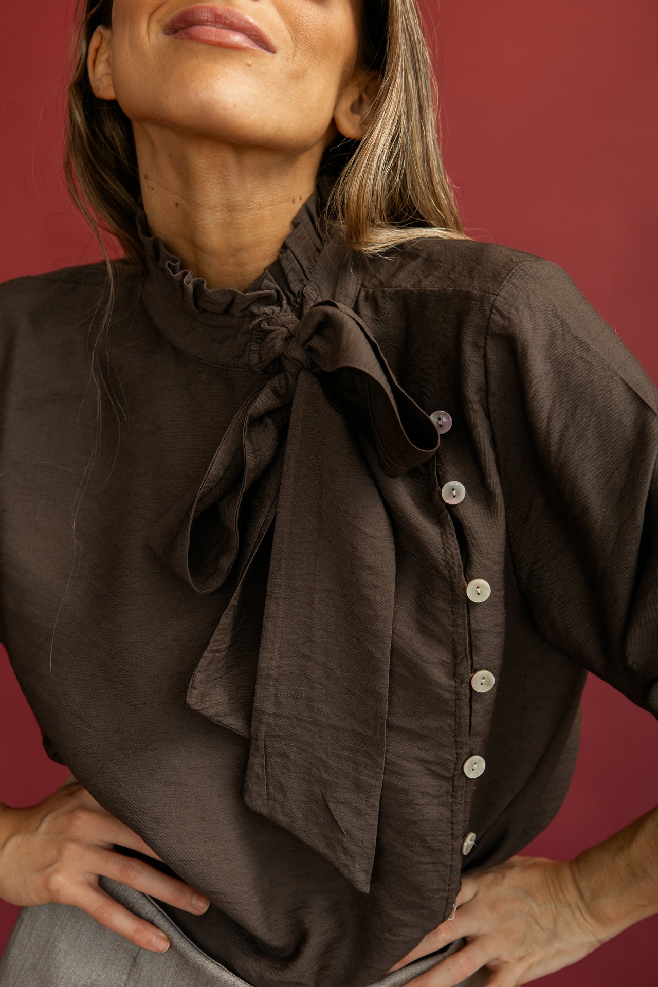 Camisa Turín Marrón