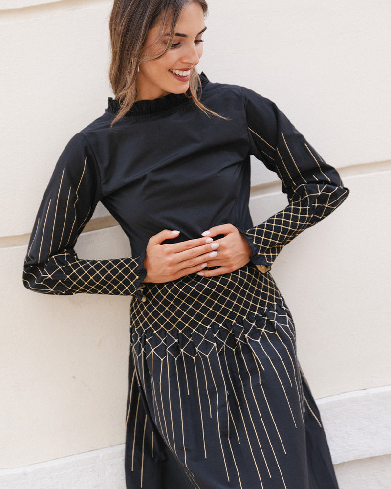 Falda Praga Negra