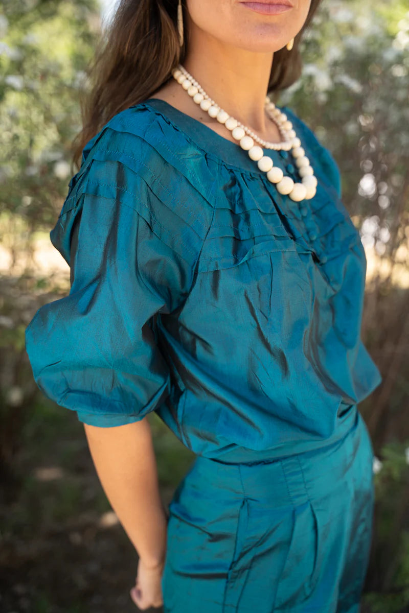 Conjunto de Seda Petróleo