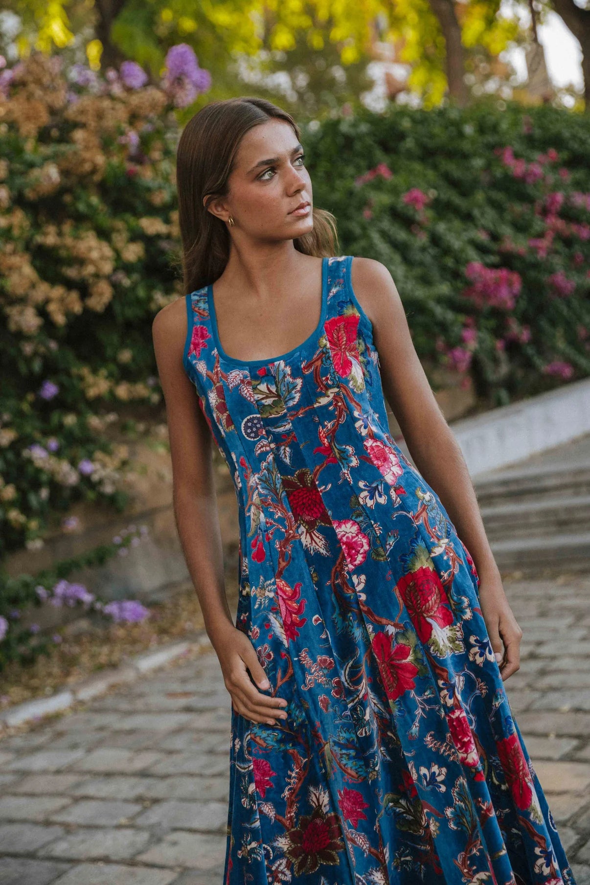 Vestido Terciopelo Azul