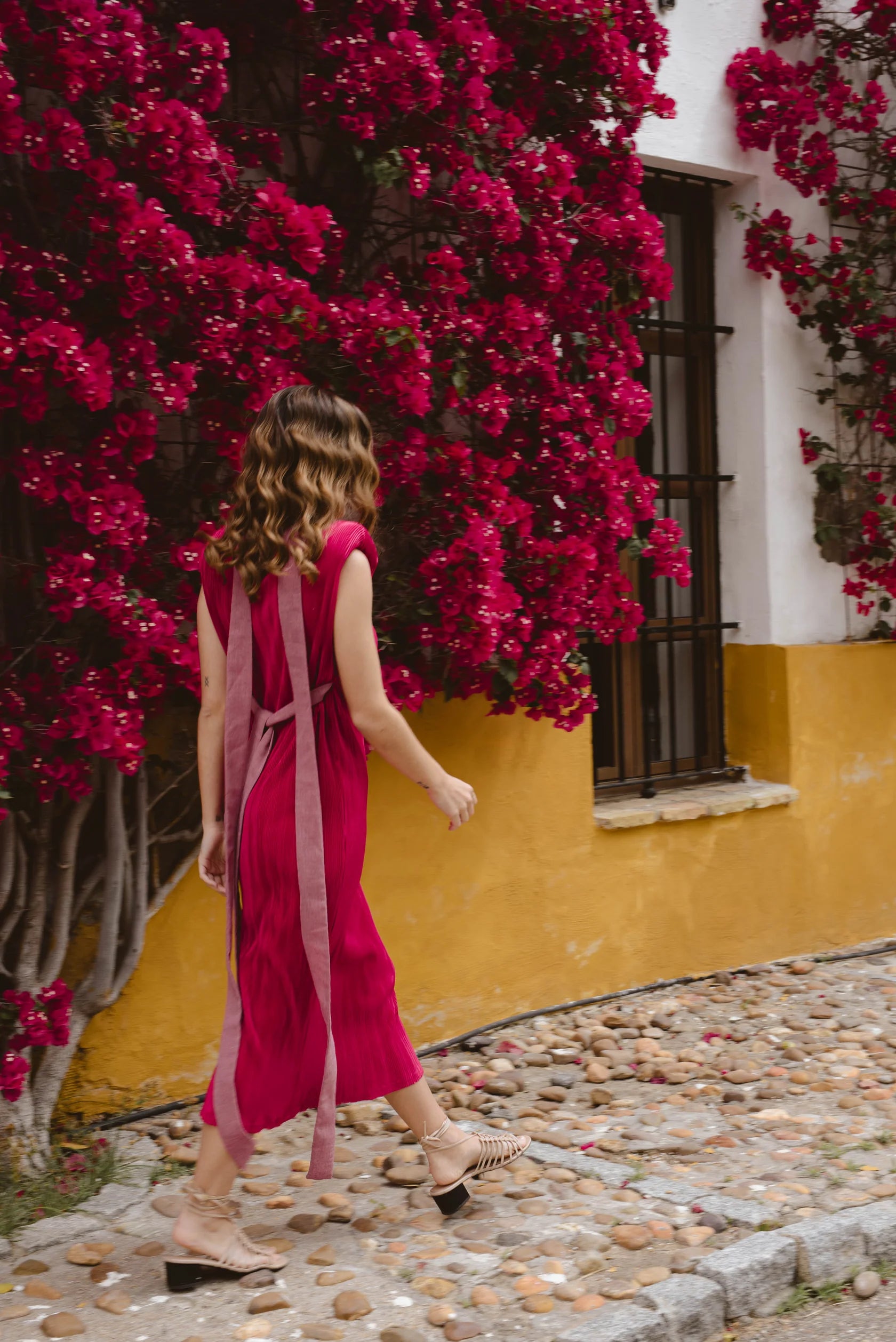 Vestido Delphos Magenta