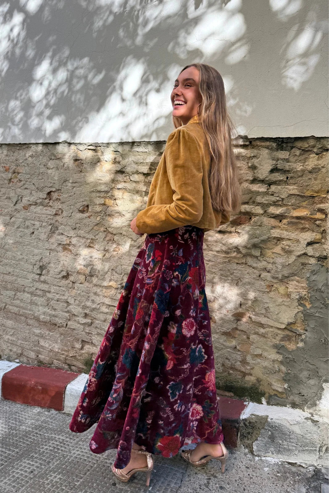 Vestido Terciopelo Berenjena
