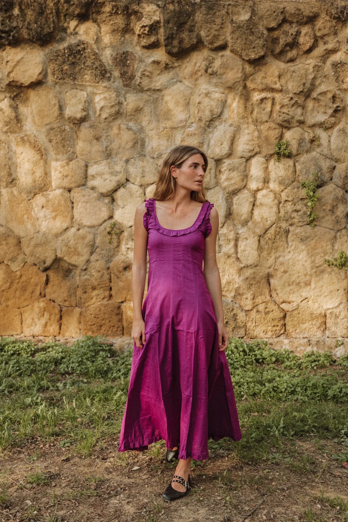 Vestido Volante Buganvilla