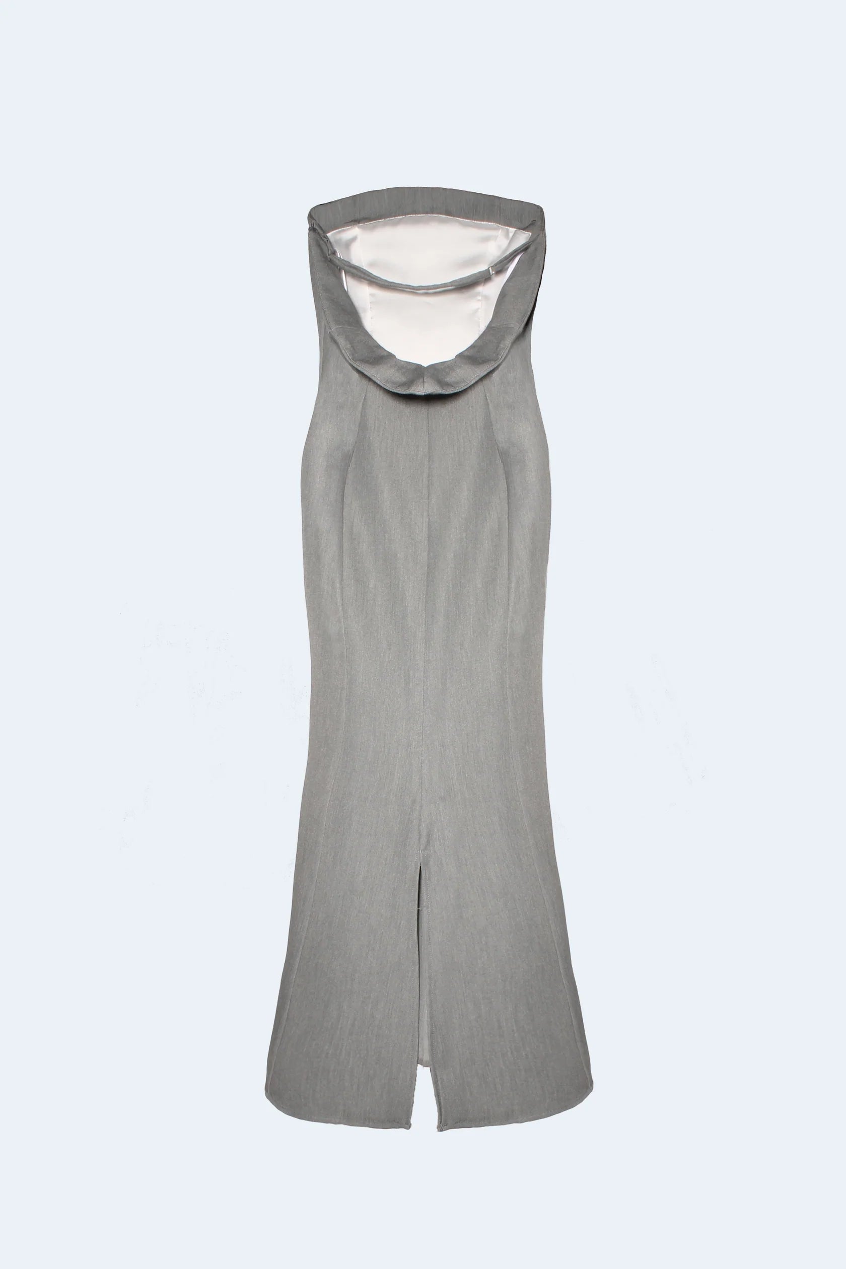 Grey Suit Fitted Dress