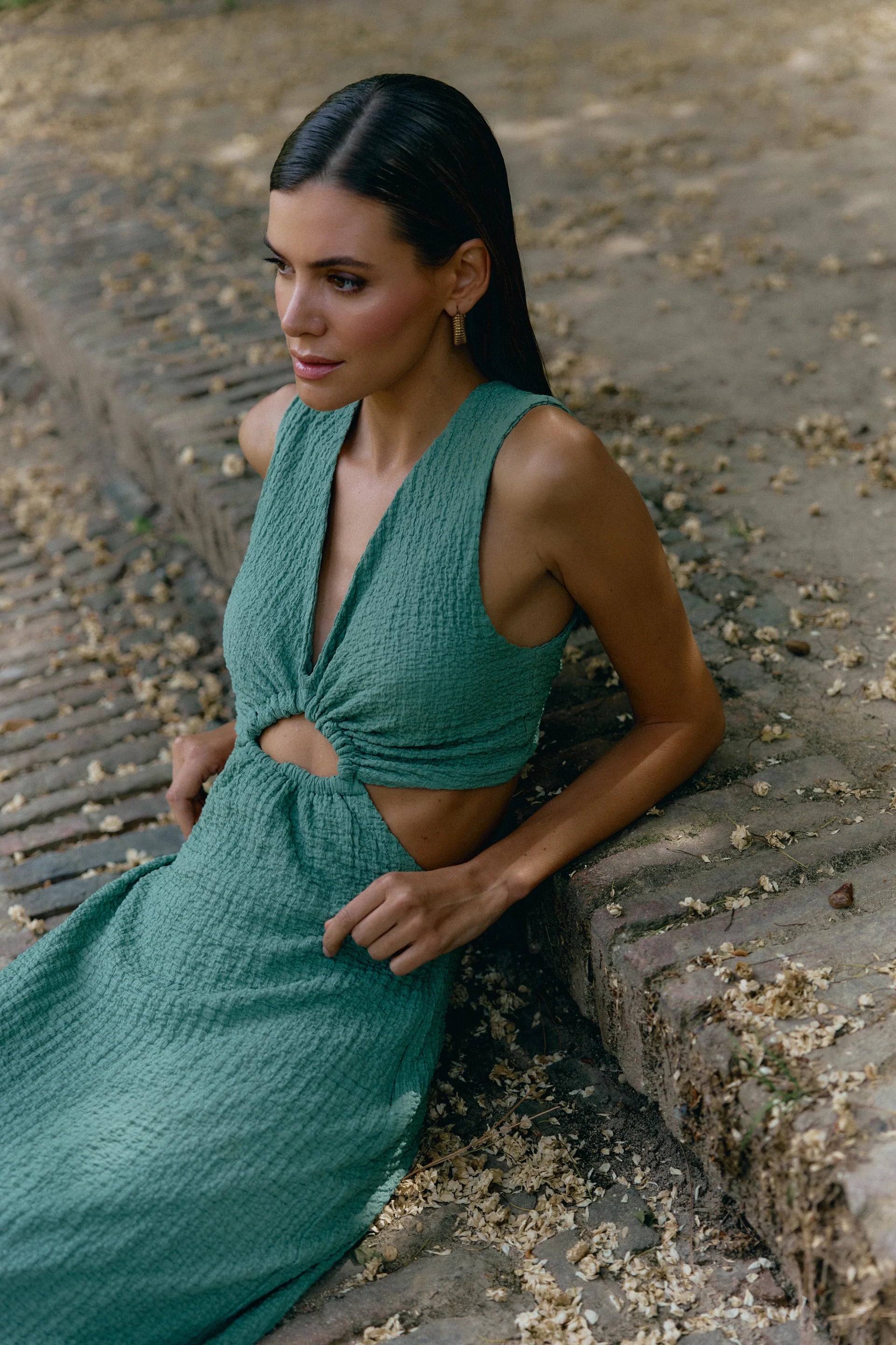 Siracusa Dress Verde Aloe