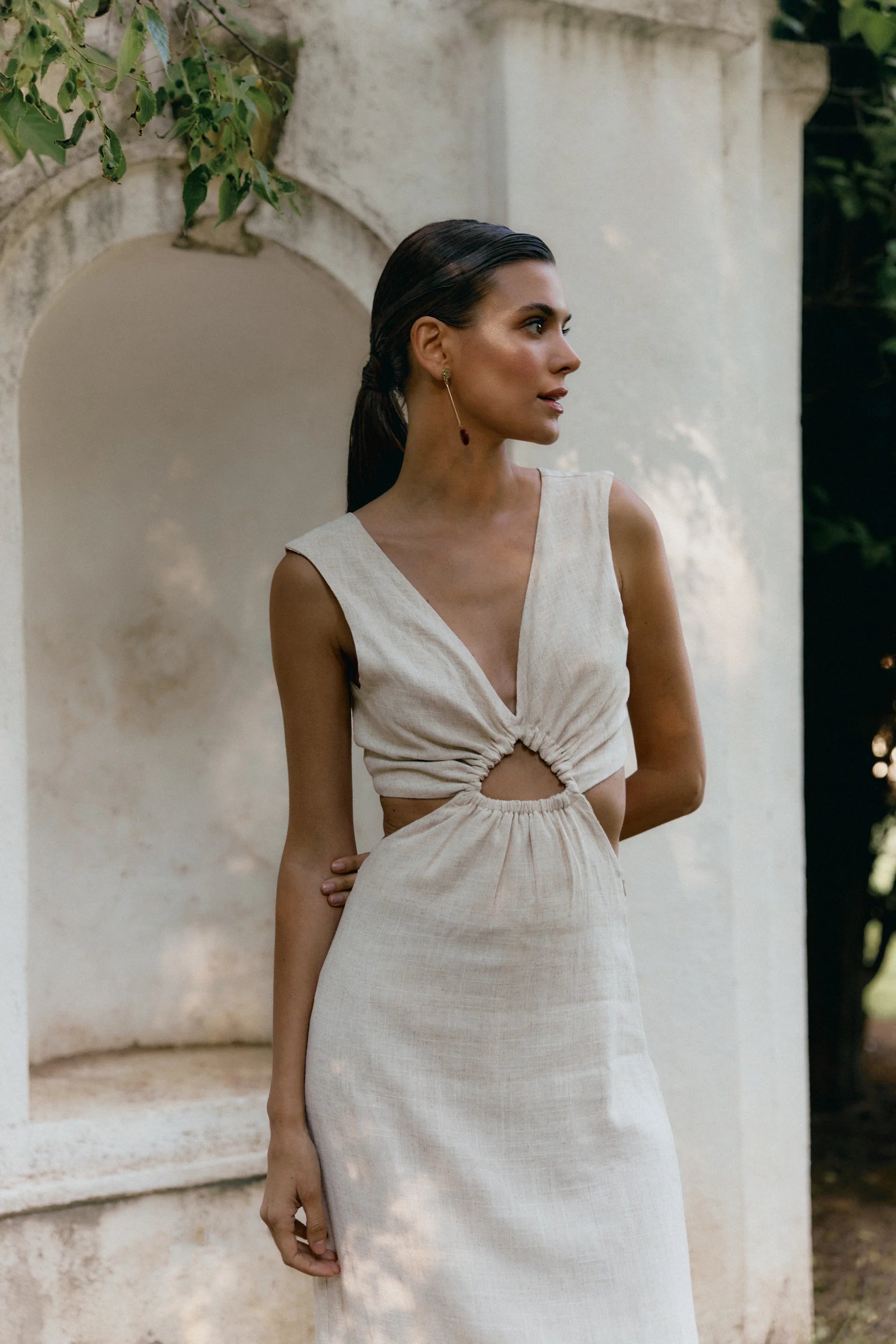 Siracusa Dress Blanco Roto