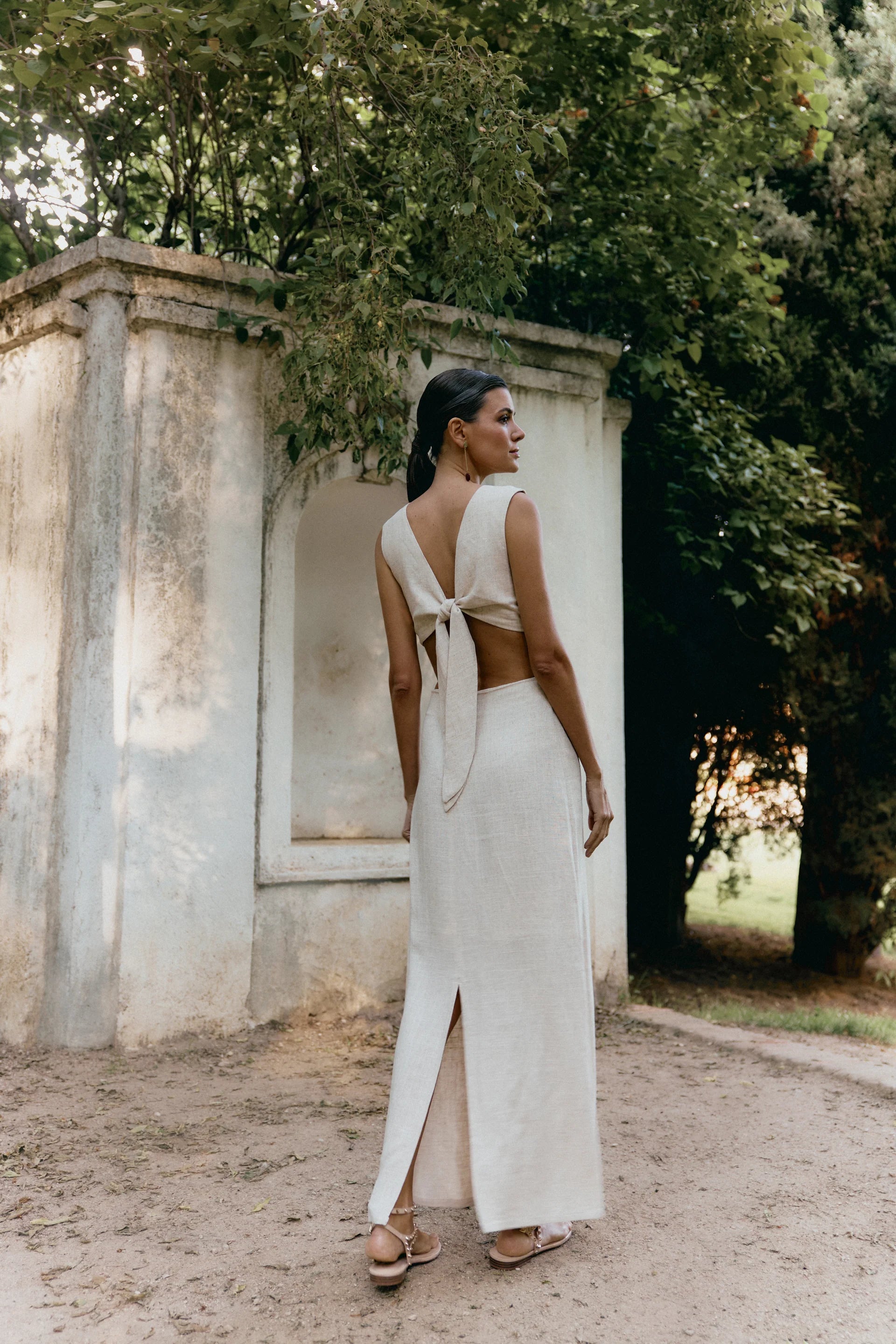 Siracusa Dress Blanco Roto