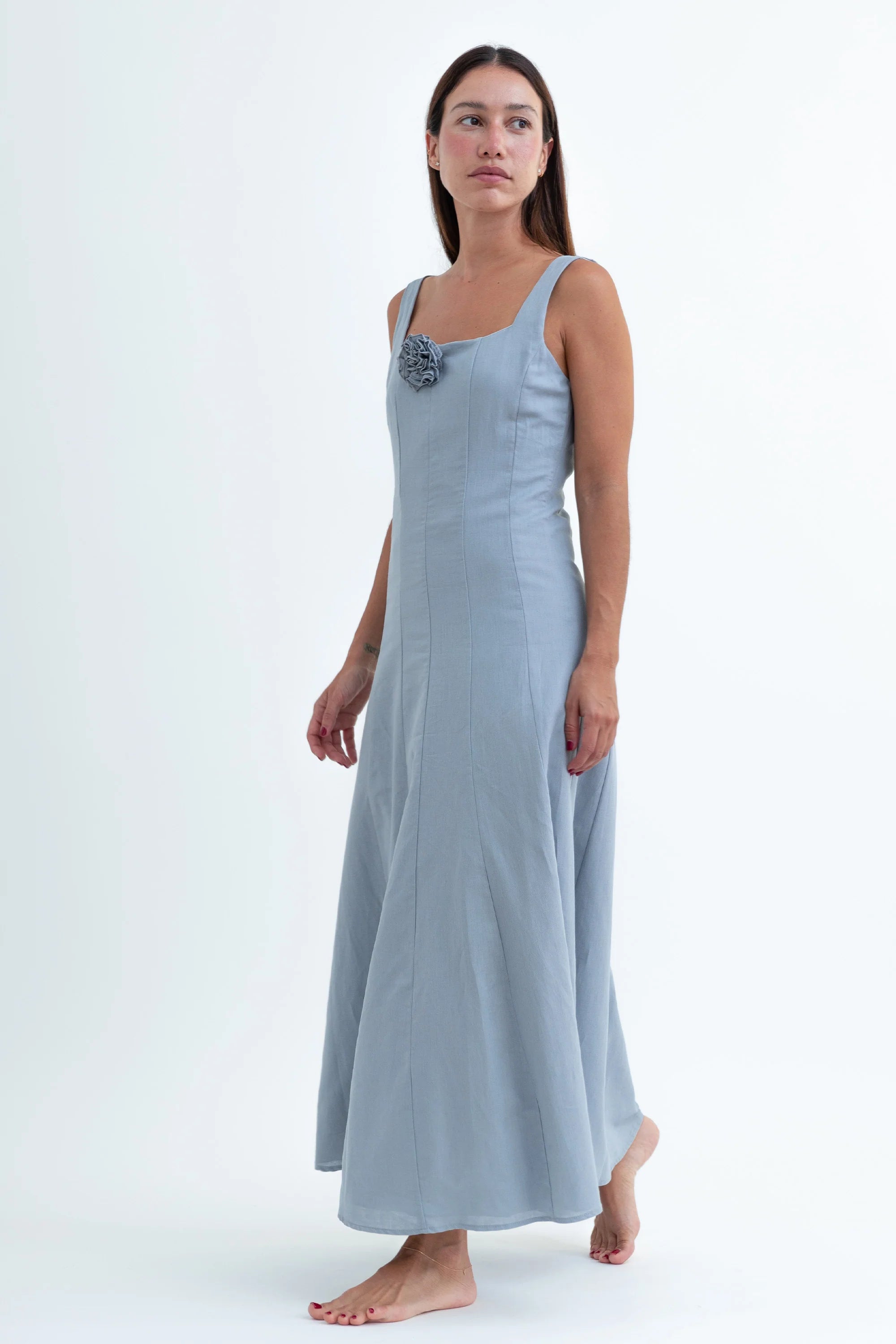 Vestido Seafoam Lino