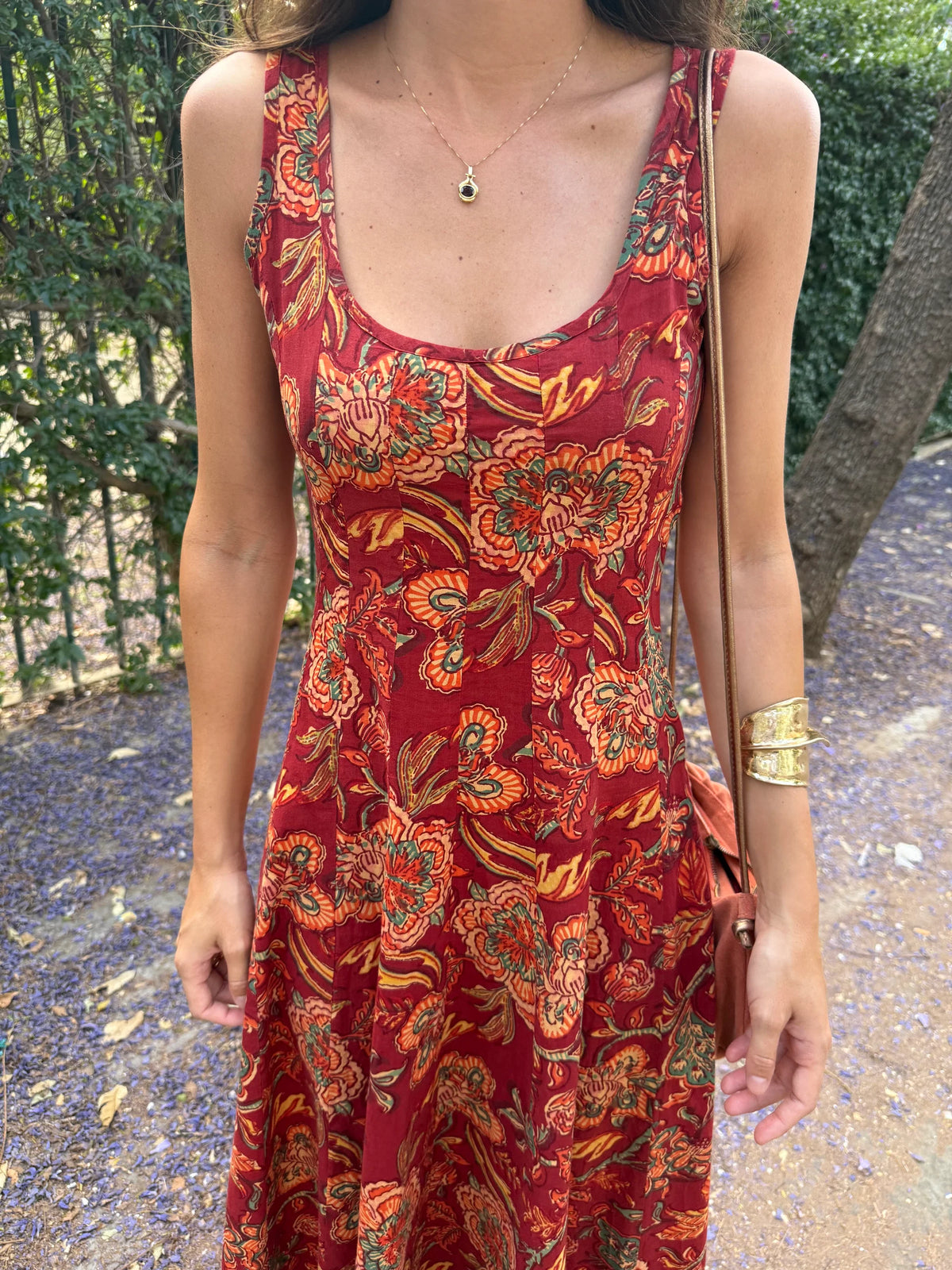 Vestido Algodón Rojo