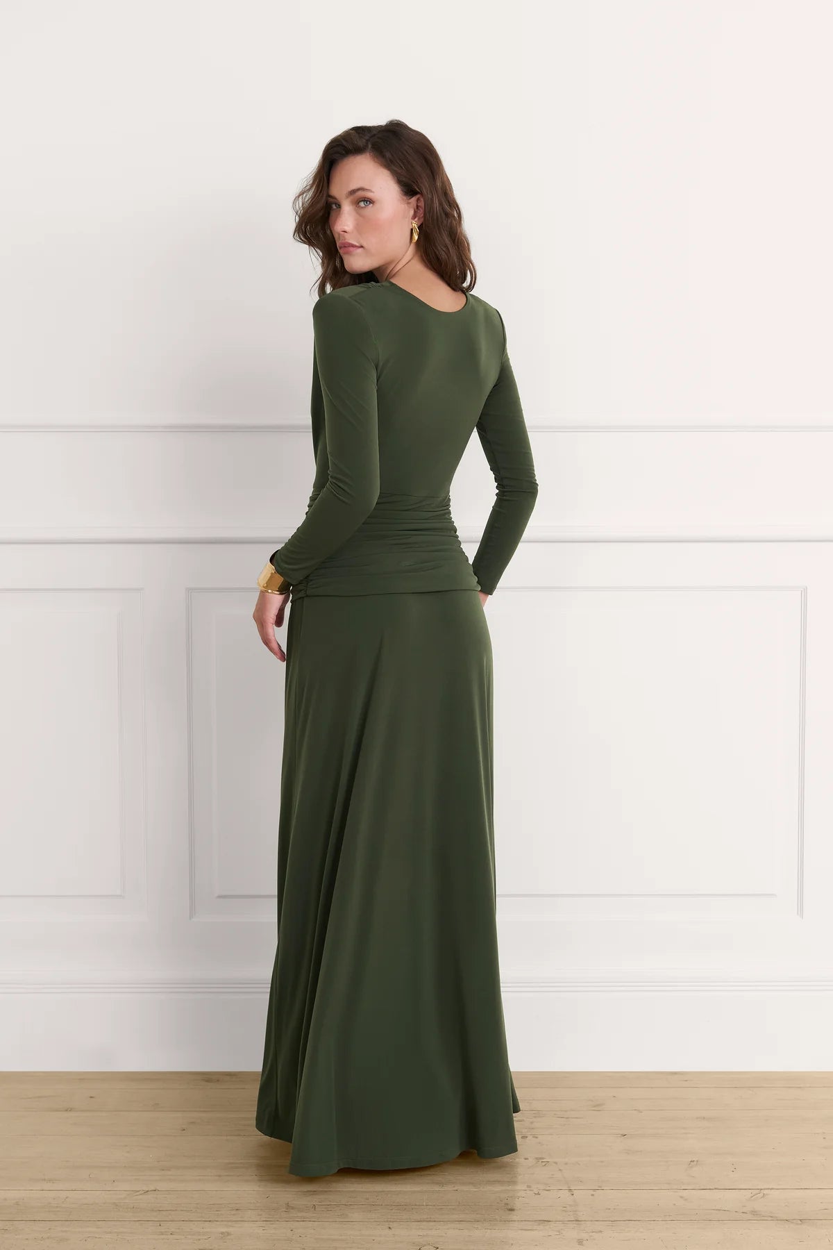 Vestido Rosalie Verde Caqui