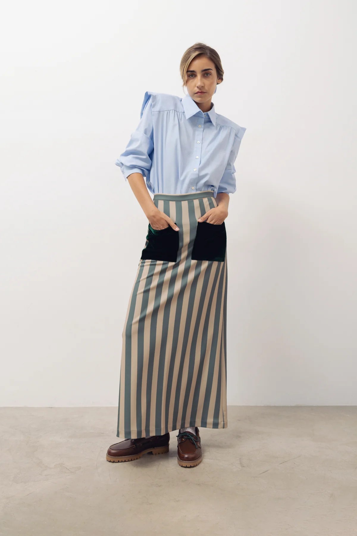 Camisa Marieta oxford azul