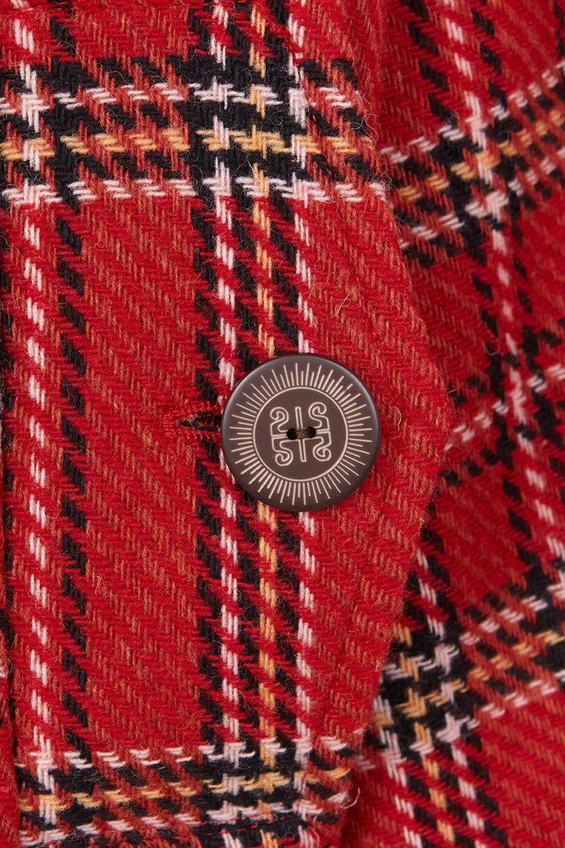 Chaquetón de Lana Manech 001 Red London
