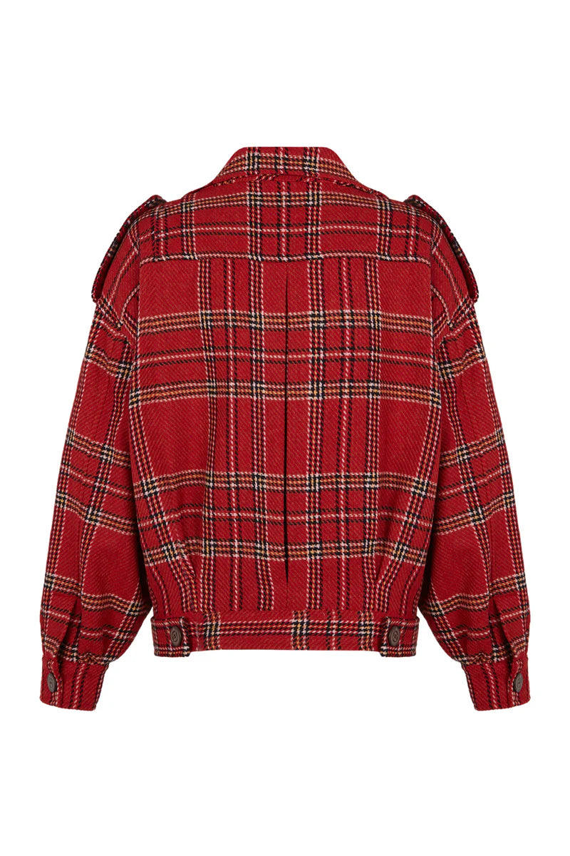 Chaquetón de Lana Manech 001 Red London