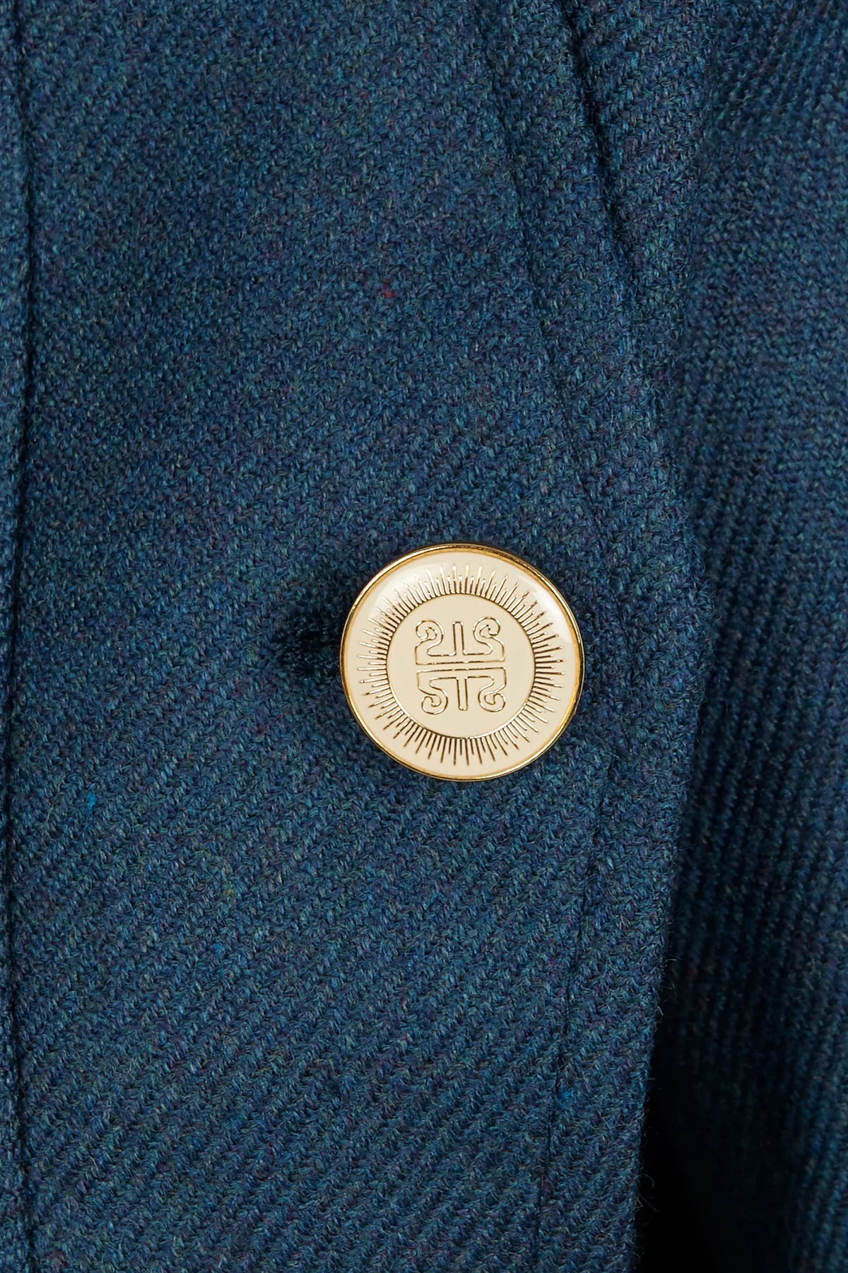Chaquetón de Lana Manech 001 Blue Denim Wool